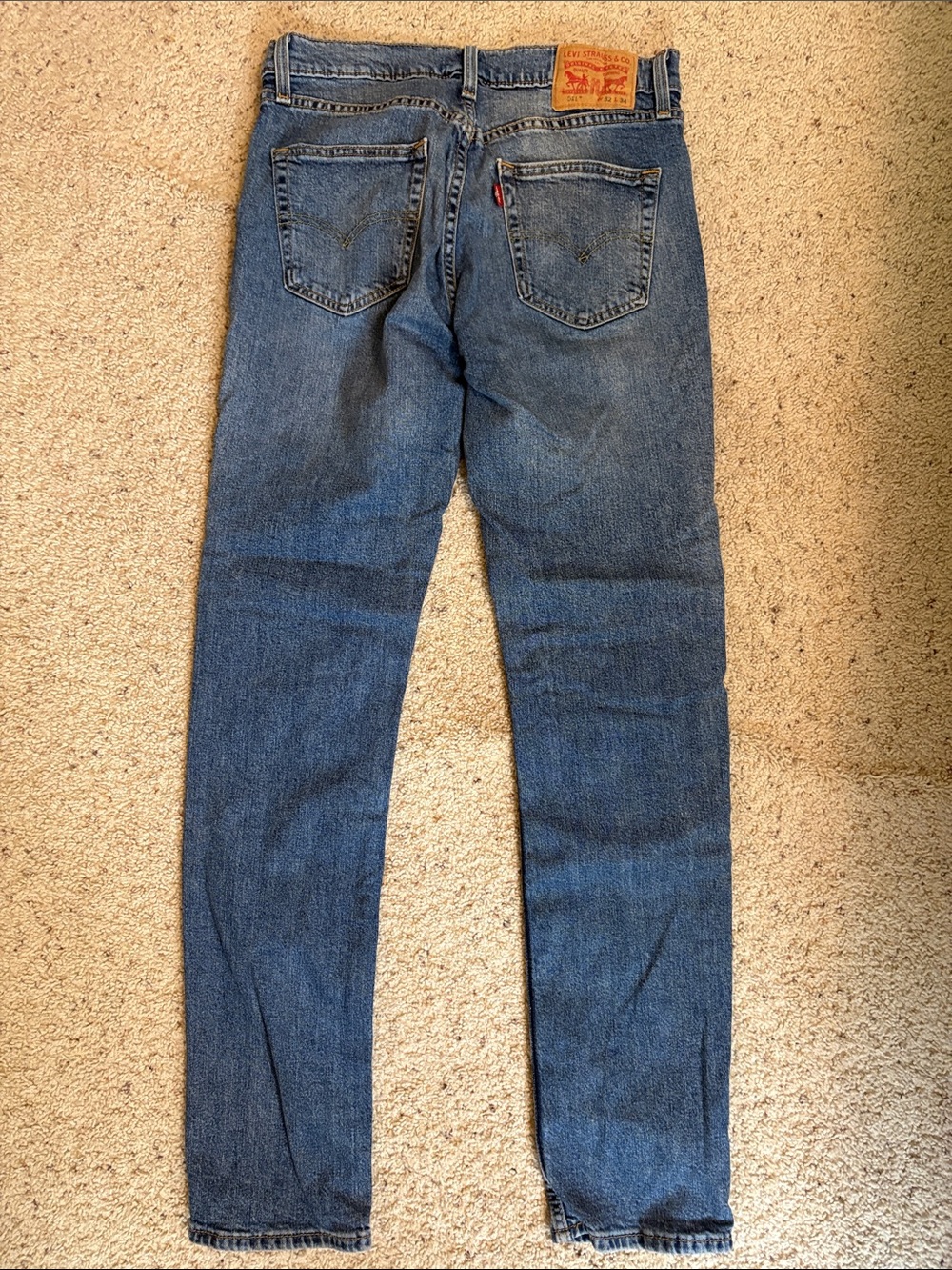 Levi's 511 Men's Dark Blue Slim Straight Jeans 32X34